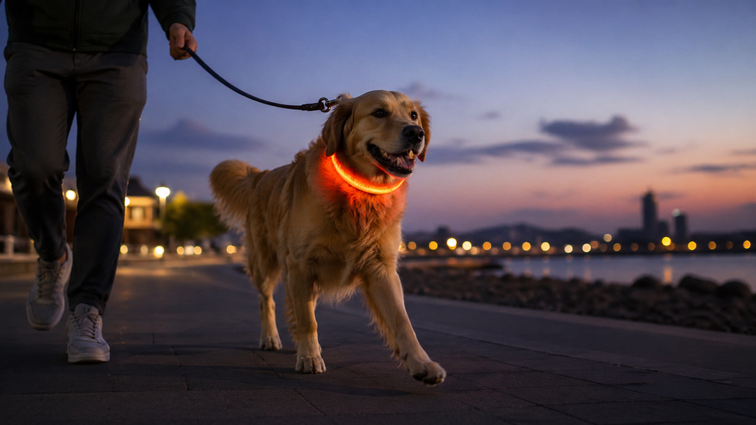 collier lumineux pour des balades nocturnes plus sûres
