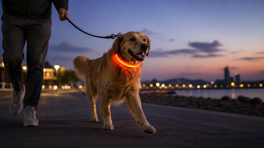 collier lumineux pour des balades nocturnes plus sûres