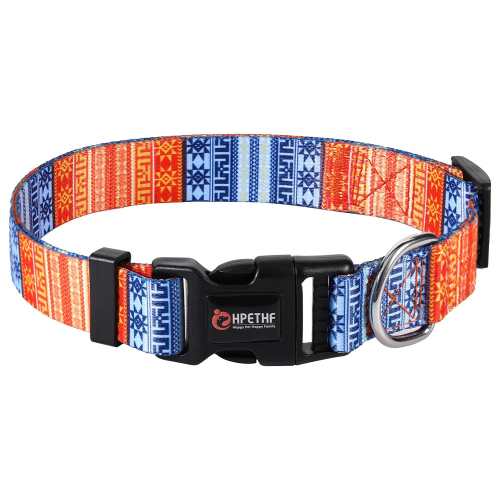 Optez pour le motif original pour sublimer le collier en nylon réglable de votre chien