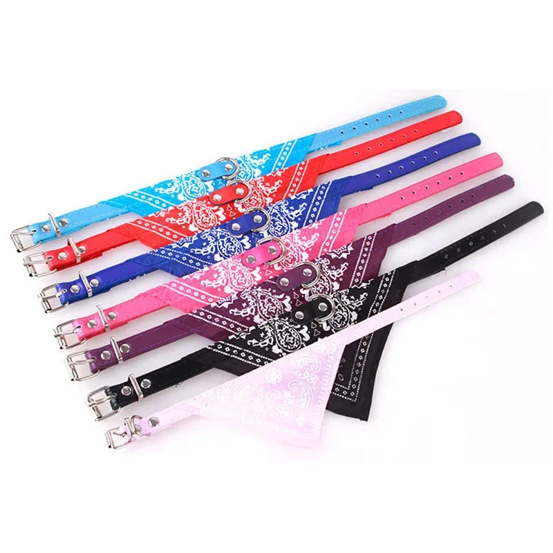 Colliers foulard bandana aux couleurs variées, parfait pour sublimer le style de votre chien