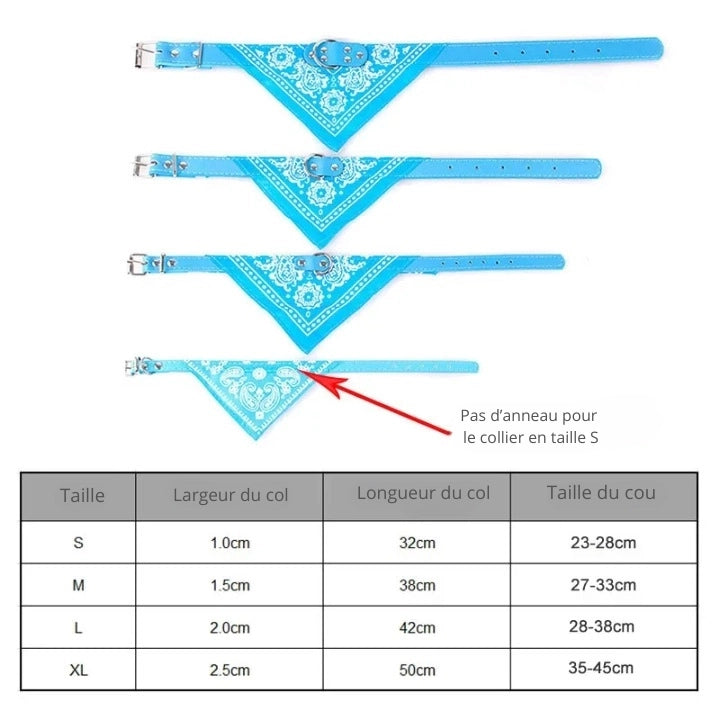 Des informations précises pour ne pas se tromper en choisissant votre collier bandana pour chien