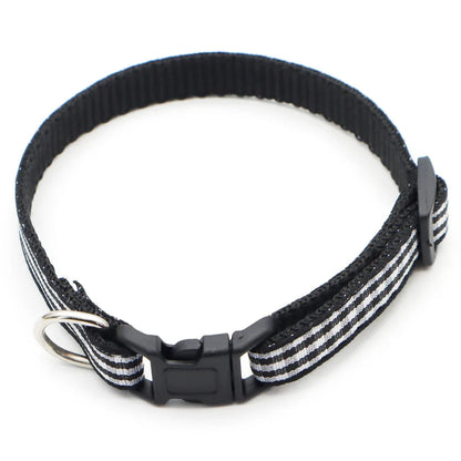 Collier nylon carreaux petit chien coloré