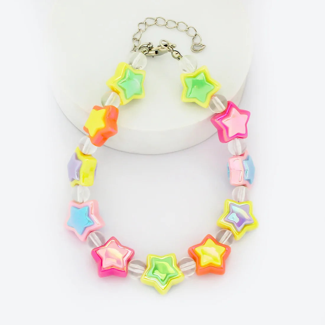 Collier pour petit chien à perles et fleurs pastel