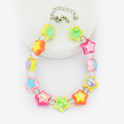 Collier pour petit chien à perles et fleurs pastel