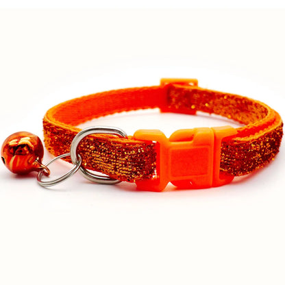 Collier pailleté petit chien clochette