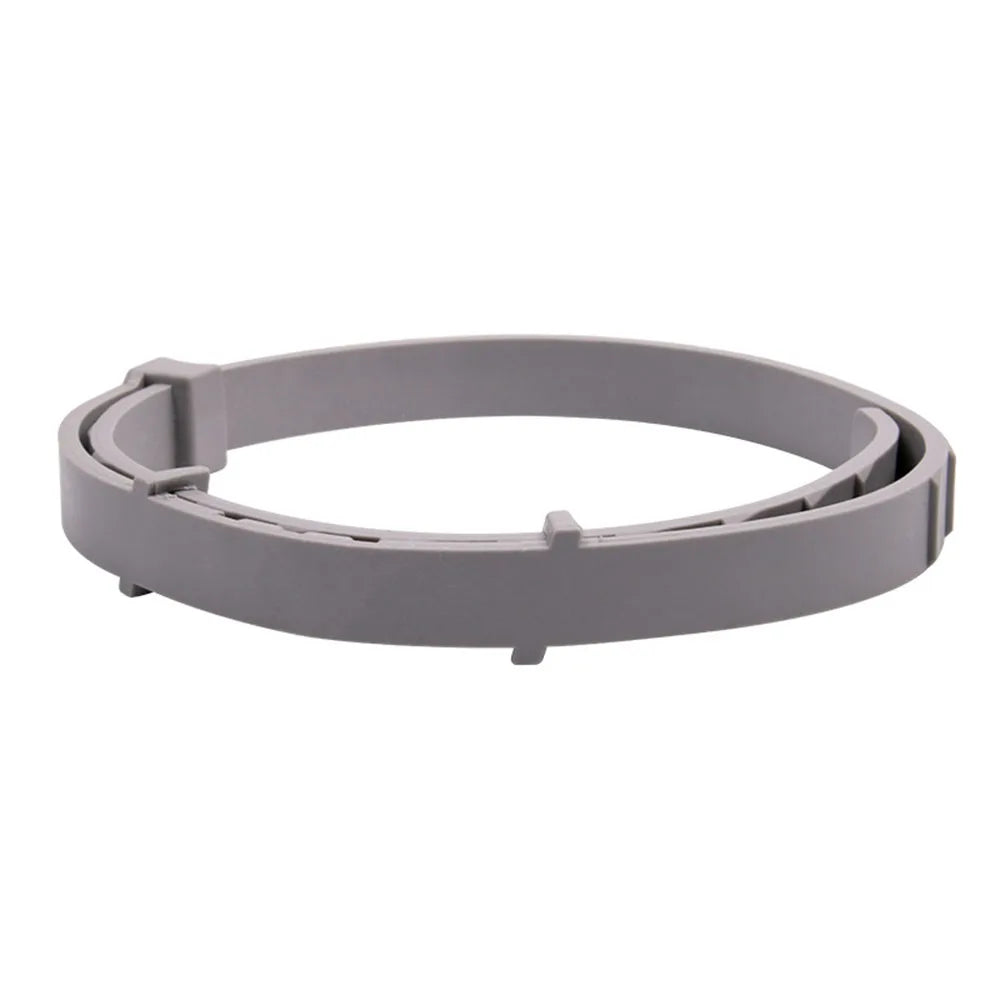 Collier anti-stress réglable gris pour chien présenté seul sur fond clair