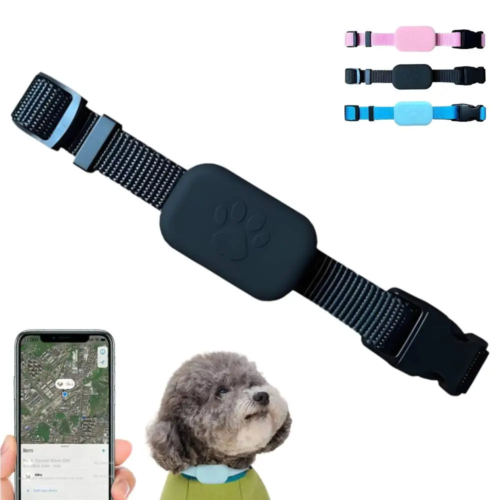Visuel produit du collier noir avec téléphone et autres coloris en vignette.
