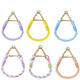 Sélection de six coloris de colliers pour chien en corde tressée avec chaîne réglable sur fond blanc.