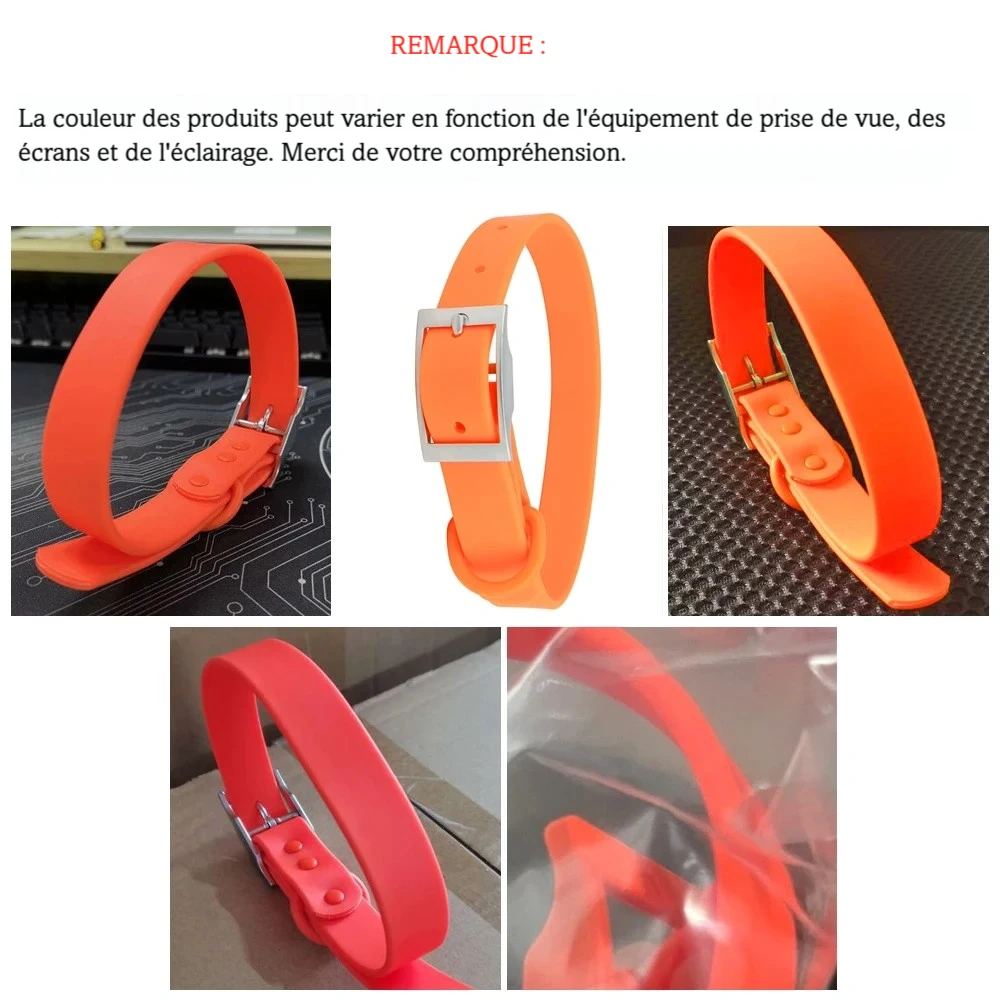 Comparaison visuelle du coloris orange selon plusieurs prises de vue produit.