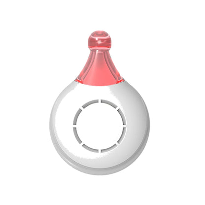 Répulseur ultrasonique rechargeable blanc pour collier de chien, présenté seul sur fond clair
